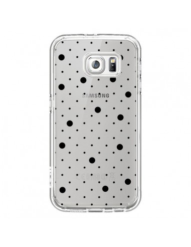 Coque Point Noir Pin Point Transparente pour Samsung Galaxy S6 - Project M