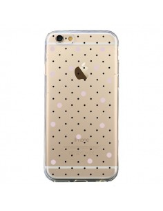 Coque iPhone 6 et 6S Point Rose Pin Point Transparente -...
