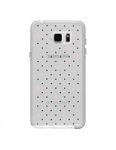 Coque Point Rose Pin Point Transparente pour Samsung...