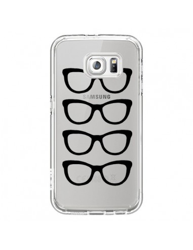 Coque Sunglasses Lunettes Soleil Noir Transparente pour Samsung Galaxy S6 - Project M
