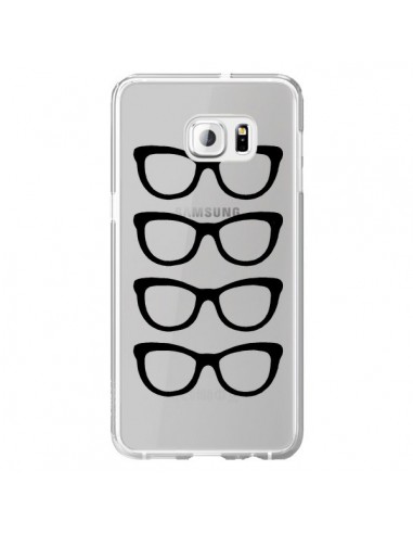 Coque Sunglasses Lunettes Soleil Noir Transparente pour Samsung Galaxy S6 Edge Plus - Project M