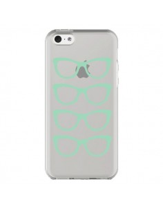 Coque iPhone 5C Sunglasses Lunettes Soleil Mint Bleu Vert...