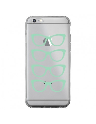 Coque iPhone 6 Plus et 6S Plus Sunglasses Lunettes Soleil Mint Bleu Vert Transparente - Project M