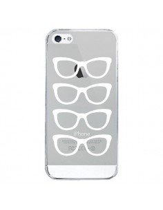 Coque iPhone 5/5S et SE Sunglasses Lunettes Soleil Blanc...
