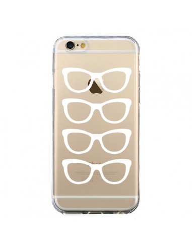 Coque iPhone 6 et 6S Sunglasses Lunettes Soleil Blanc Transparente - Project M