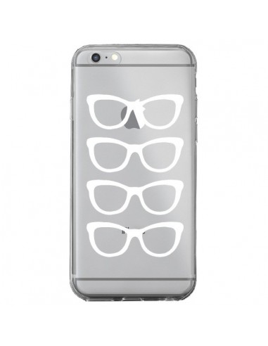 Coque iPhone 6 Plus et 6S Plus Sunglasses Lunettes Soleil Blanc Transparente - Project M