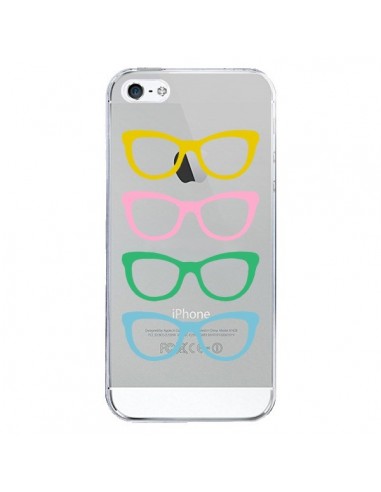 Coque iPhone 5/5S et SE Sunglasses Lunettes Soleil Couleur Transparente - Project M