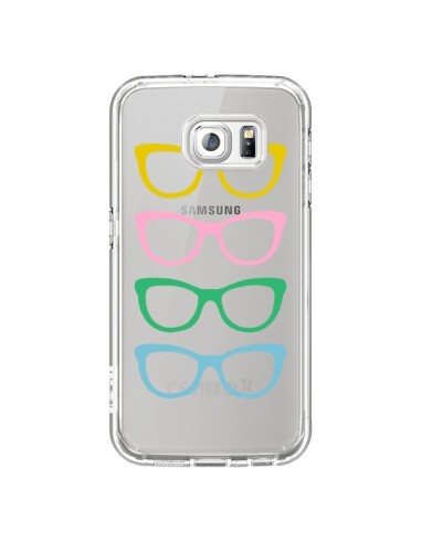 Coque Sunglasses Lunettes Soleil Couleur Transparente pour Samsung Galaxy S6 - Project M