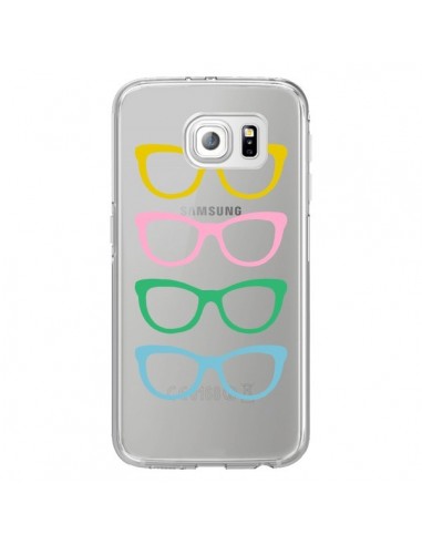 Coque Sunglasses Lunettes Soleil Couleur Transparente pour Samsung Galaxy S6 Edge - Project M