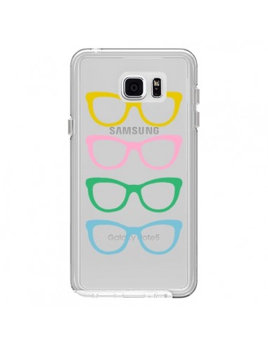 Coque Sunglasses Lunettes Soleil Couleur Transparente pour Samsung Galaxy Note 5 - Project M