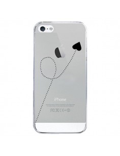 Coque iPhone 5/5S et SE Travel to your Heart Noir Voyage...