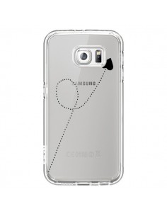 Coque Travel to your Heart Noir Voyage Coeur Transparente...