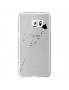 Coque Travel to your Heart Noir Voyage Coeur Transparente...