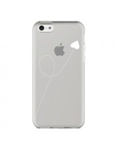 Coque iPhone 5C Travel to your Heart Blanc Voyage Coeur...
