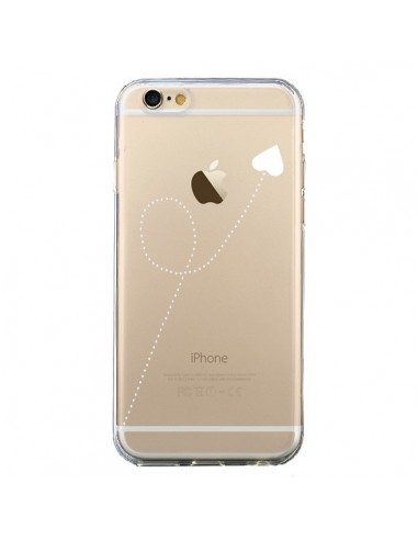 Coque iPhone 6 et 6S Travel to your Heart Blanc Voyage Coeur Transparente - Project M