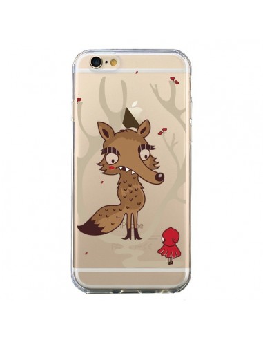 Coque iPhone 6 et 6S Le Petit Chaperon Rouge Loup Hello Big Wolf Transparente - Maria Jose Da Luz