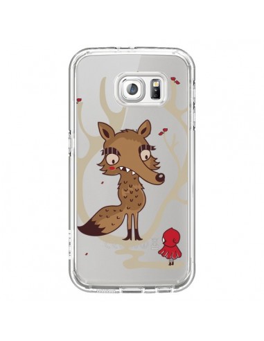 Coque Le Petit Chaperon Rouge Loup Hello Big Wolf Transparente pour Samsung Galaxy S6 - Maria Jose Da Luz