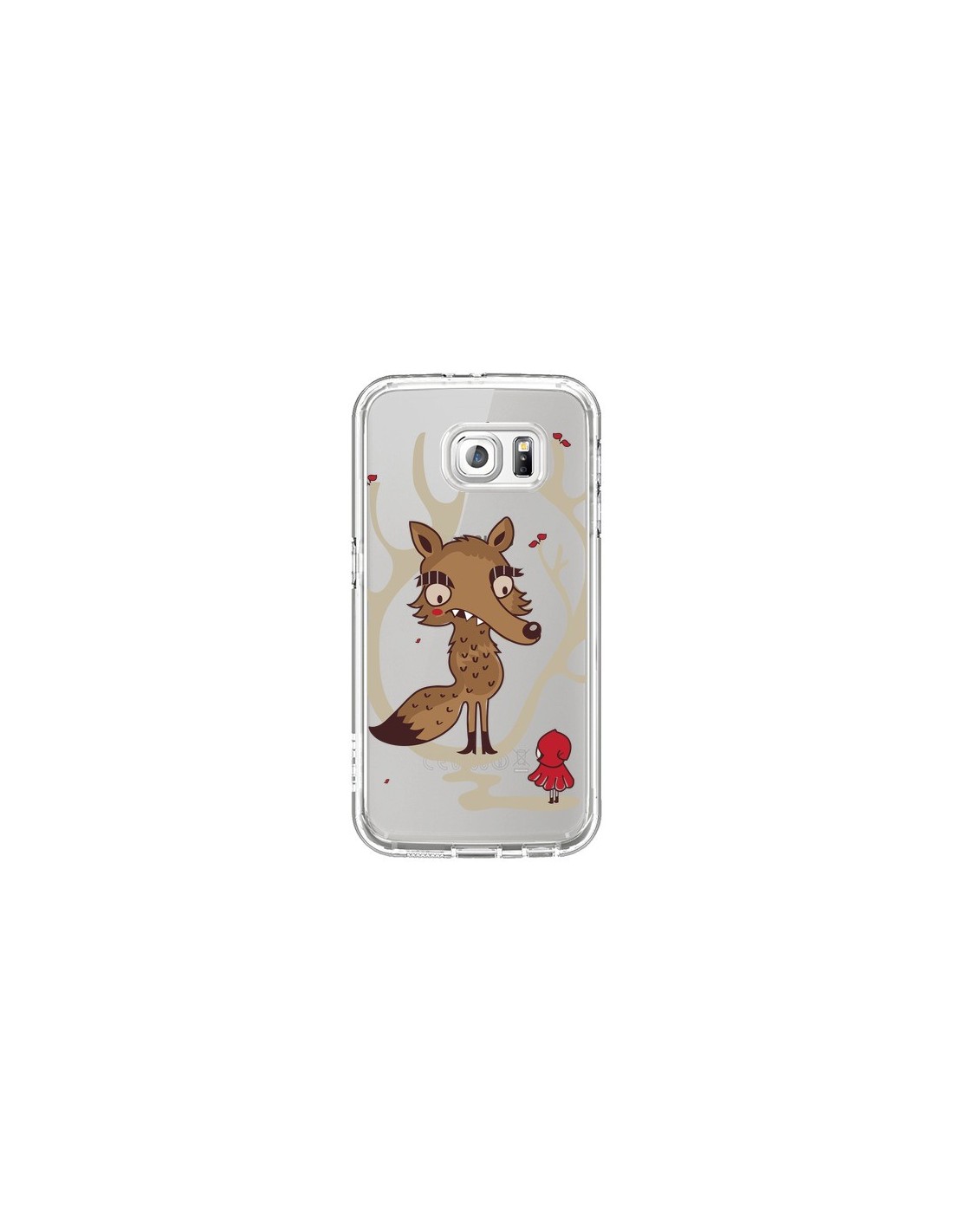 Coque Le Petit Chaperon Rouge Loup Hello Big Wolf Transparente pour Samsung Galaxy S6 - Maria Jose Da Luz