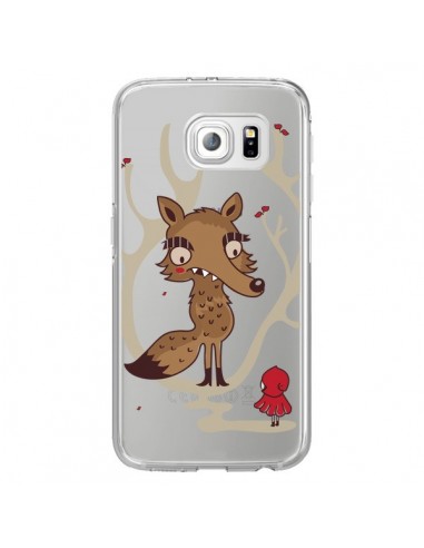 Coque Le Petit Chaperon Rouge Loup Hello Big Wolf Transparente pour Samsung Galaxy S6 Edge - Maria Jose Da Luz