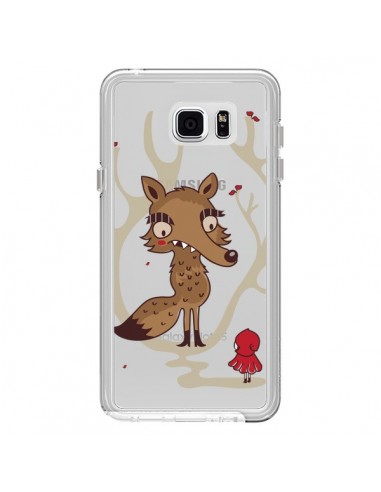 Coque Le Petit Chaperon Rouge Loup Hello Big Wolf Transparente pour Samsung Galaxy Note 5 - Maria Jose Da Luz