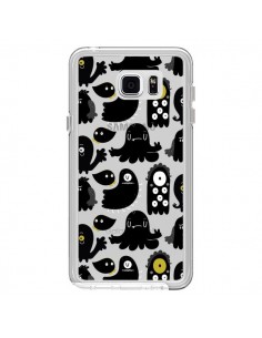 Coque Monsters Monstres Pattern Transparente pour Samsung...