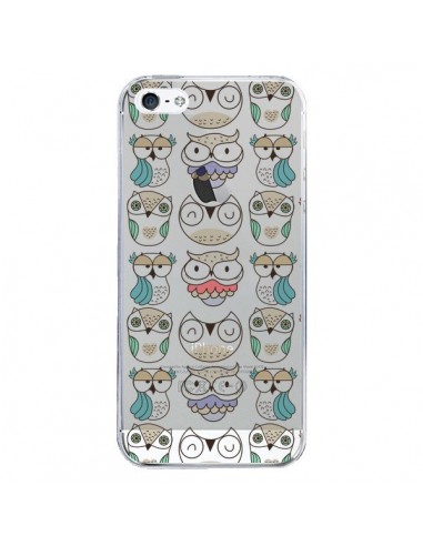 Coque iPhone 5/5S et SE Chouettes Owl Hibou Transparente - Maria Jose Da Luz