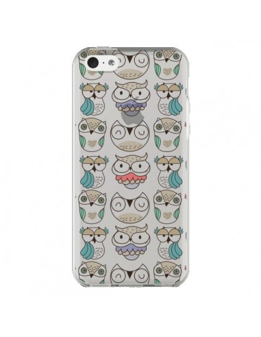 Coque iPhone 5C Chouettes Owl Hibou Transparente - Maria Jose Da Luz
