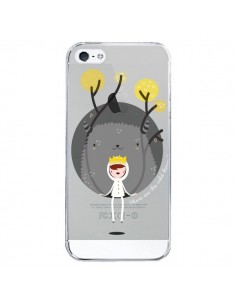 Coque iPhone 5/5S et SE Monstre Princesse Transparente -...