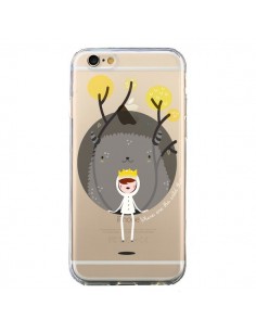 Coque iPhone 6 et 6S Monstre Princesse Transparente -...