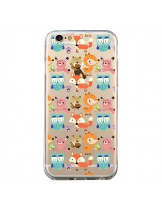 Coque Renard Ecureuil Lapin Hibou Transparente pour iPhone 6 et 6S - Maria Jose Da Luz