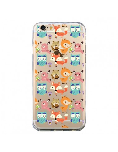 Coque Renard Ecureuil Lapin Hibou Transparente pour iPhone 6 et 6S - Maria Jose Da Luz