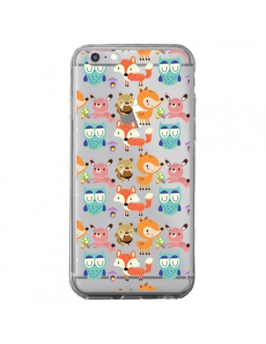 Coque Renard Ecureuil Lapin Hibou Transparente pour iPhone 6 Plus et 6S Plus - Maria Jose Da Luz