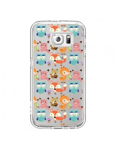 Coque Renard Ecureuil Lapin Hibou Transparente pour Samsung Galaxy S6 - Maria Jose Da Luz