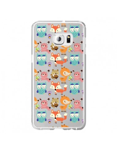 Coque Renard Ecureuil Lapin Hibou Transparente pour Samsung Galaxy S6 Edge Plus - Maria Jose Da Luz