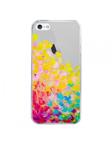 Coque iPhone 5/5S et SE Creation in Color Jaune Yellow Transparente - Ebi Emporium