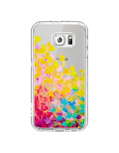 Coque Creation in Color Jaune Yellow Transparente pour Samsung Galaxy S6 - Ebi Emporium