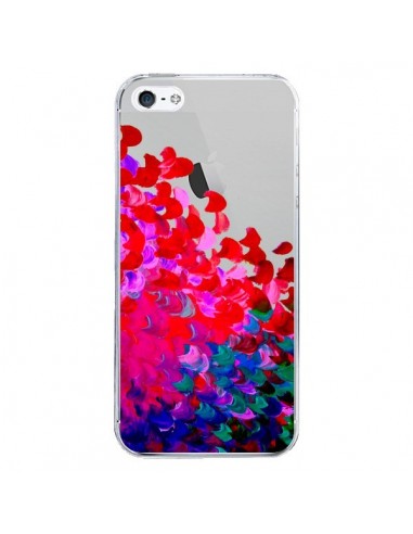 Coque iPhone 5/5S et SE Creation in Color Pink Rose Transparente - Ebi Emporium