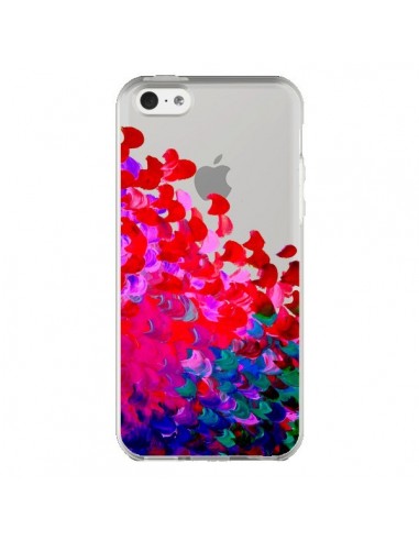 Coque iPhone 5C Creation in Color Pink Rose Transparente - Ebi Emporium