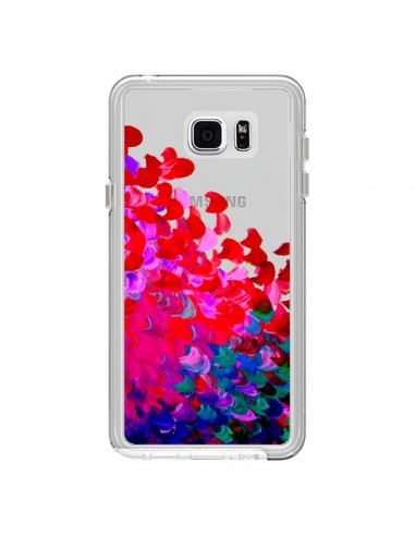 Coque Creation in Color Pink Rose Transparente pour Samsung Galaxy Note 5 - Ebi Emporium