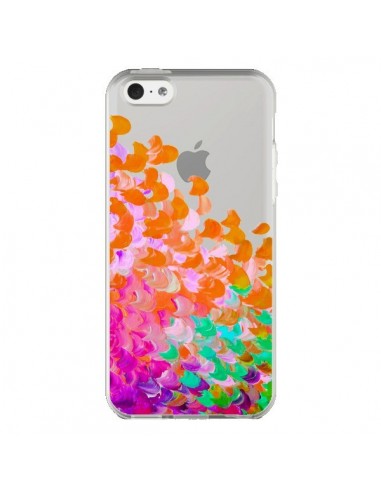 Coque iPhone 5C Creation in Color Orange Transparente - Ebi Emporium