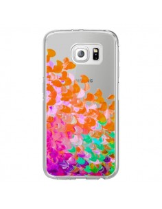 Coque Creation in Color Orange Transparente pour Samsung...