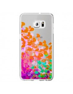Coque Creation in Color Orange Transparente pour Samsung...