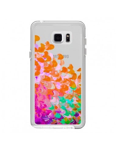 Coque Creation in Color Orange Transparente pour Samsung Galaxy Note 5 - Ebi Emporium