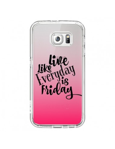 Coque Everyday Friday Vendredi Live Vis Transparente pour Samsung Galaxy S6 - Ebi Emporium