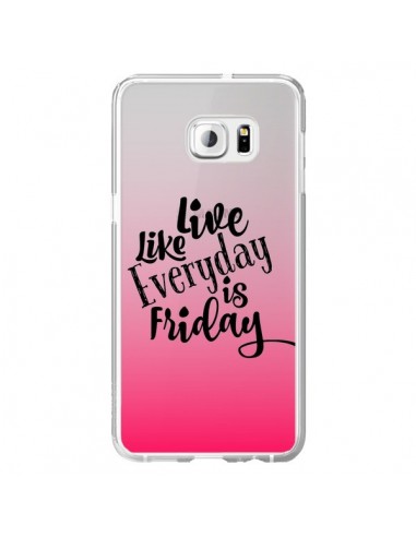 Coque Everyday Friday Vendredi Live Vis Transparente pour Samsung Galaxy S6 Edge Plus - Ebi Emporium