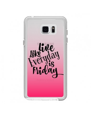 Coque Everyday Friday Vendredi Live Vis Transparente pour Samsung Galaxy Note 5 - Ebi Emporium