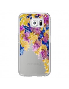 Coque Cascade Florale Transparente pour Samsung Galaxy S6...