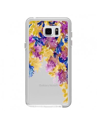 Coque Cascade Florale Transparente pour Samsung Galaxy Note 5 - Ebi Emporium