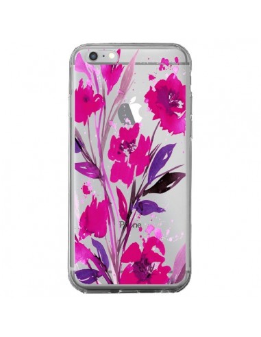 Coque iPhone 6 Plus et 6S Plus Roses Fleur Flower Transparente - Ebi Emporium