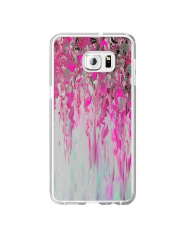 Coque Tempête Rose Transparente pour Samsung Galaxy S6 Edge Plus - Ebi Emporium